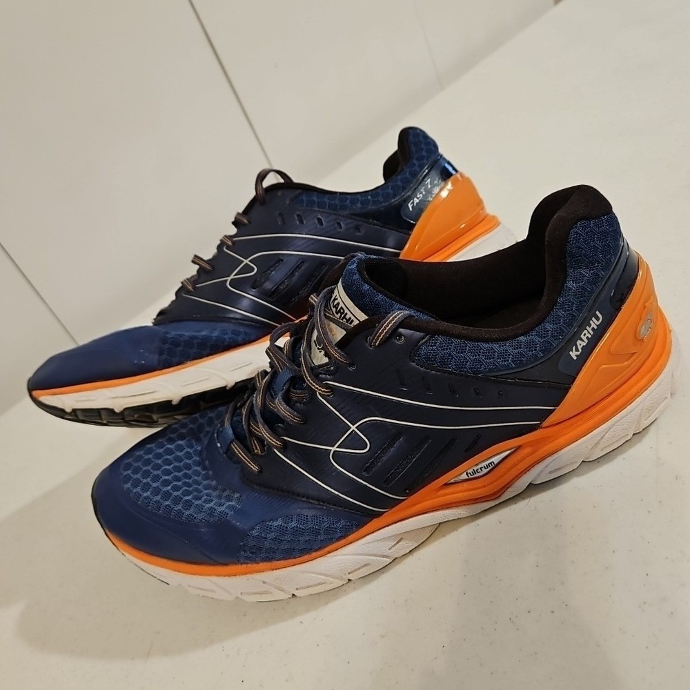 Karhu Fast 7 Mre Mens Shoes Size 13 Blue/Orange Sneakers Work Exercise (S-165